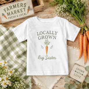 Bébé T-shirt pour tout-petit Carotte Grande Sœur Cultiv