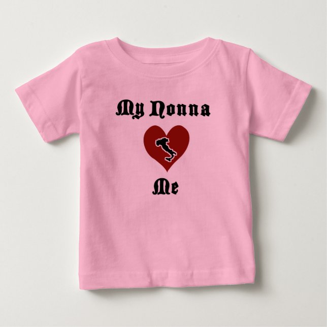 Bébé T-shirt pour tout-petit 'Ma Nonna m'aime' (Devant)