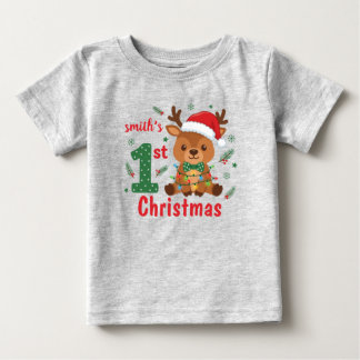 Bébé T-shirt pour tout-petit pour le premier Noël de bé