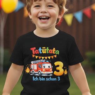Bébé T-shirt Tatütata Camion de pompiers pour les 3 ans