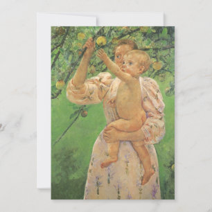 Bébé tendant la main vers une pomme de Mary Cassat