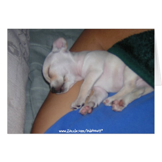 Bébé Tired-Card. (Devant horizontal)