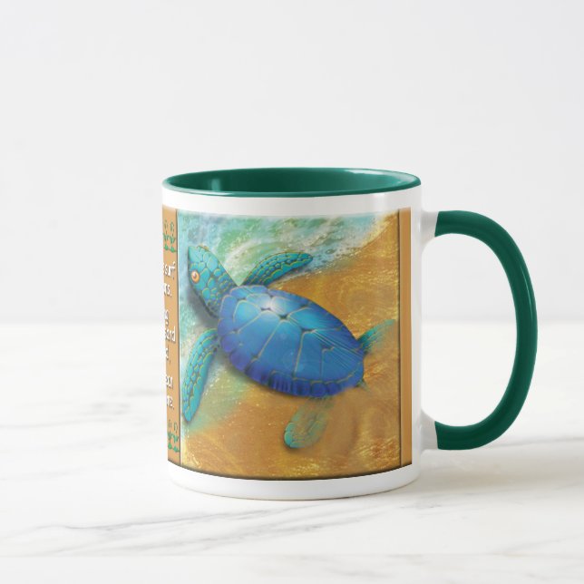 Bébé Tortue de mer Mug (Droite)