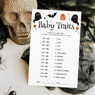 Bébé Traits Halloween Baby shower Jeu