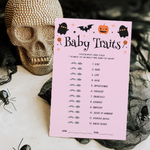 Bébé Traits Halloween Witchy Baby shower Jeu