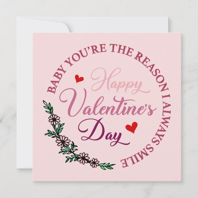 Bébé Tu es la raison pour laquelle je souris toujo (Devant)