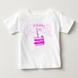 Bébé Tutu T-shirt pour le 1er anniversaire de fille
