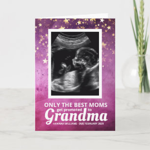 Bébé Ultrasound Grand-mère Faire-part de grossesse