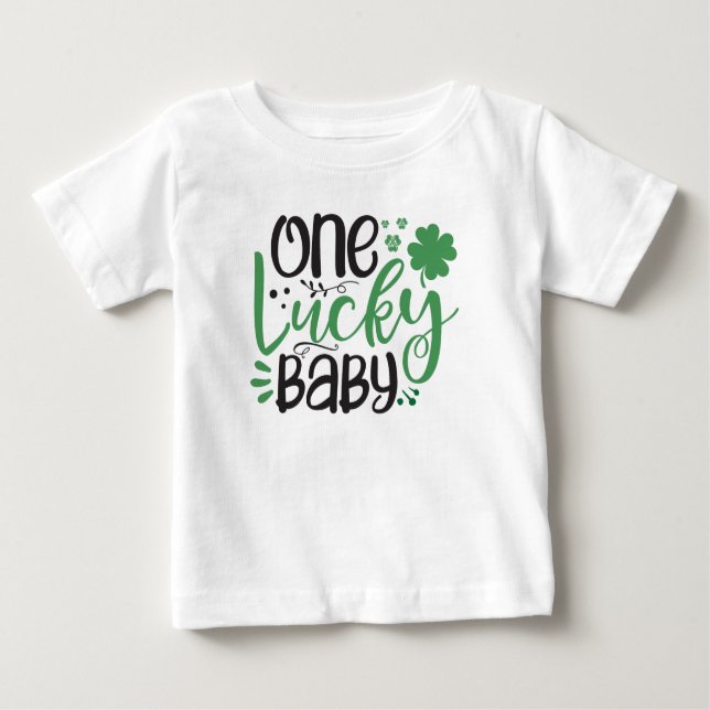 Bébé Un Lucky Baby St Patrick T-Shirt pour enfants (Devant)