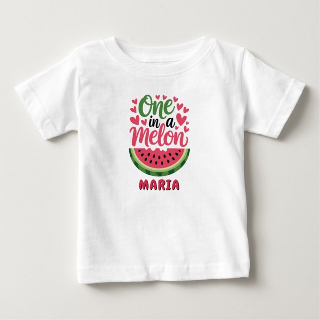 Bébé Un T-Shirt pour une fille d'anniversaire Une pastè (Devant)