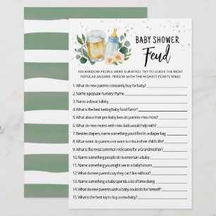 Bébé verdure prépare une querelle de Baby Shower