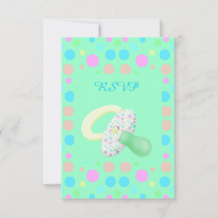 BÉBÉ VERT À LA MINTE SOAUT BABY SHOWER RSVP