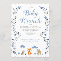 Bébé Woodland Brunch Invitation