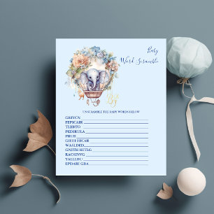 Bébé Word Scramble Baby shower Jeu