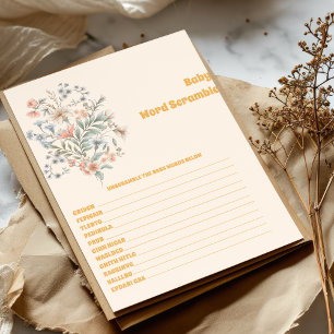 Bébé Word Scramble Baby shower Jeu