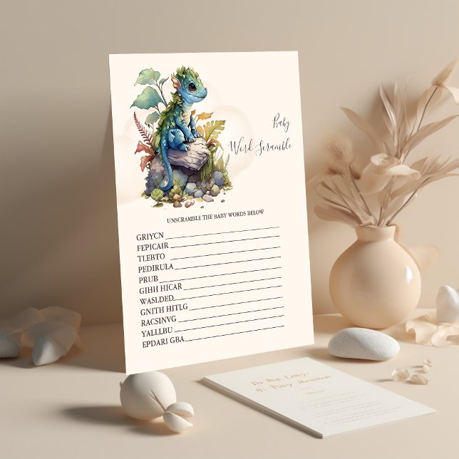 Bébé Word Scramble Baby shower Jeu (Créateur téléchargé)