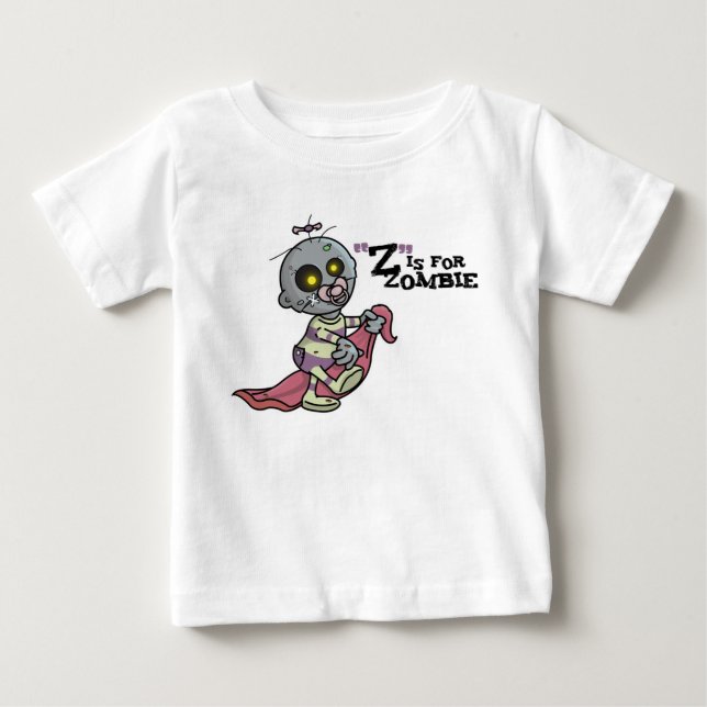 Bébé "Z" est pour T-shirt Zombie avec couverture (Fille (Devant)