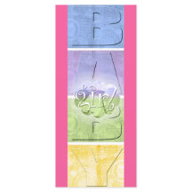 Bébée colorée (grand signet)