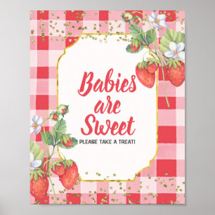 Bébés Berry Sweet Strawberry Sont Sweet Poster
