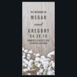 Bébé's Breath Rustic Wedding Programmes<br><div class="desc">programme de mariage rustique pour bébé</div>