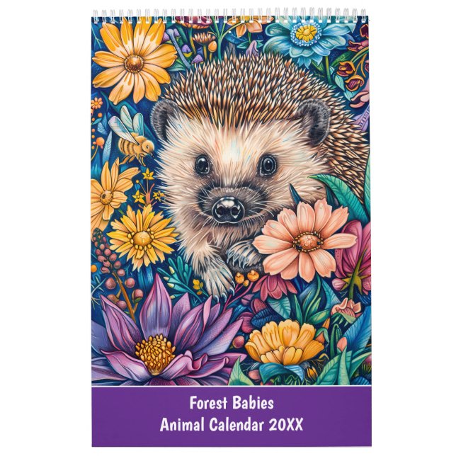 Bébés de la forêt – Calendrier animalier 2026 (Protection)