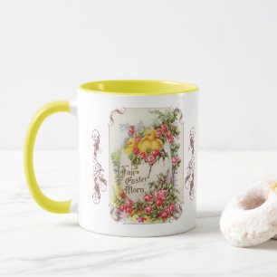 Bébés et Rose Vintage Mug