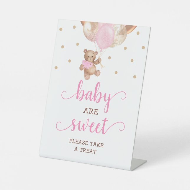 Bébés sont doux Panneau de socle pour une friandis (Recto)