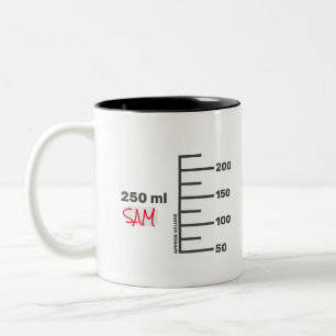 Bécher de laboratoire scientifique Mug blanc perso