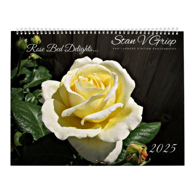Bed Delights rose - Calendrier Mur 2025 Par Stan (Protection)