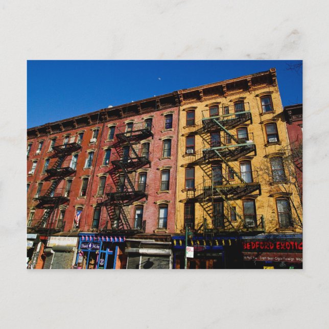 Bedford Ave. Carte postale des bâtiments (Devant)