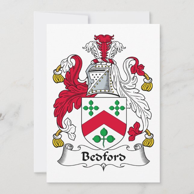 Bedford Family Crest (Devant)