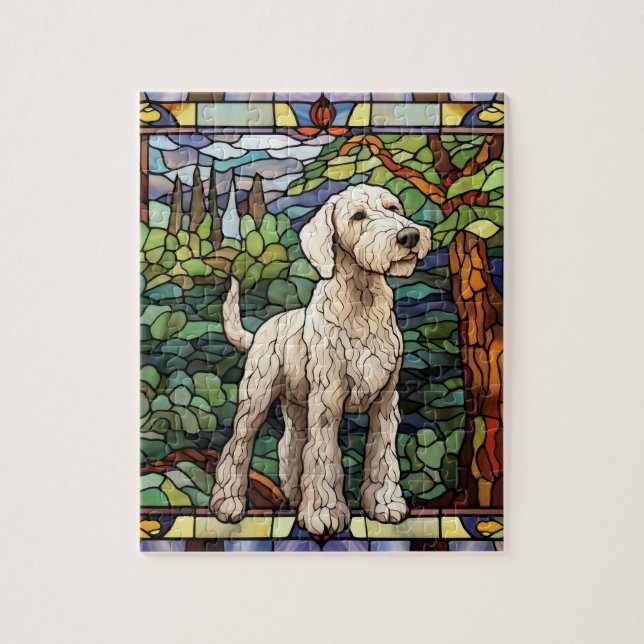 Bedlington Terrier Dog Puzzle (Vertical)
