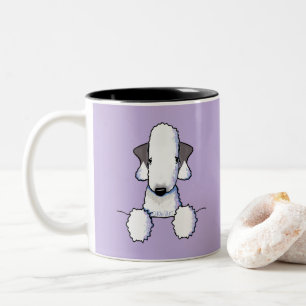 Bedlington Terrier Mug à café à deux tons