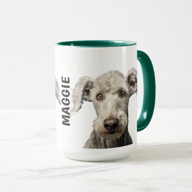 Bedlington Terrier Mug personnalisé (Devant droit)