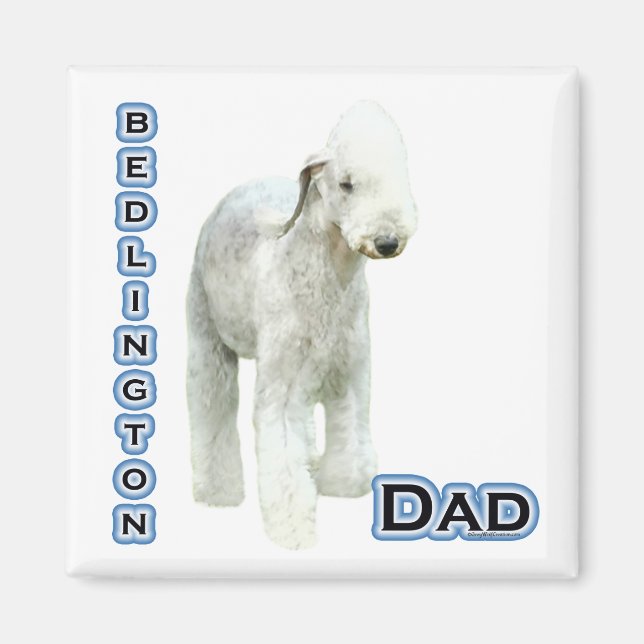 Bedlington Terrier Papa 4 - Magnet (Devant)
