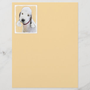 Bedlington Terrier Peinture - Art Chien original