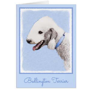 Bedlington Terrier Peinture - Art Chien original