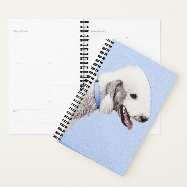 Bedlington Terrier Peinture - Art Chien original (Devant avec enveloppe)