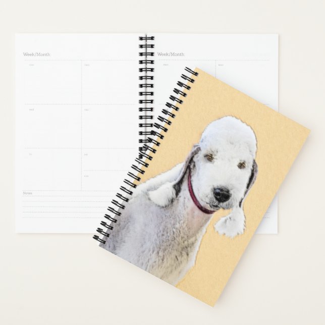 Bedlington Terrier Peinture - Art Chien original (Devant avec enveloppe)