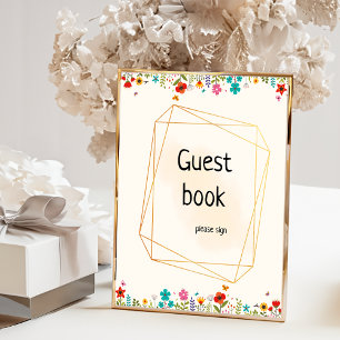 Bee baby shower à thème Livre d'or Poster