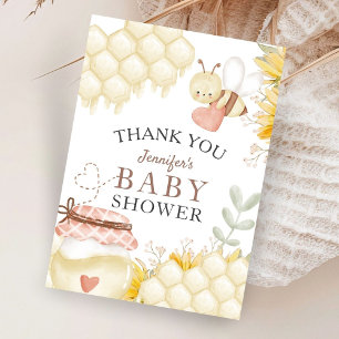 Bee Baby shower Merci Cartes