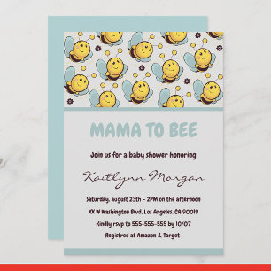 Bee bébé douche invitations maman à bee Bumblebee
