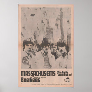 BEE GEES - Affiche 1967 originale NME