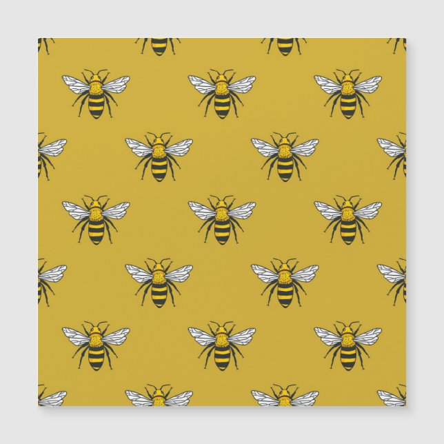 Bee Haven : Motif jaune Vintage (Devant)