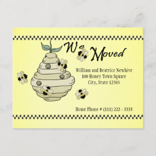 Bee Hive Changement d'adresse Faire-part