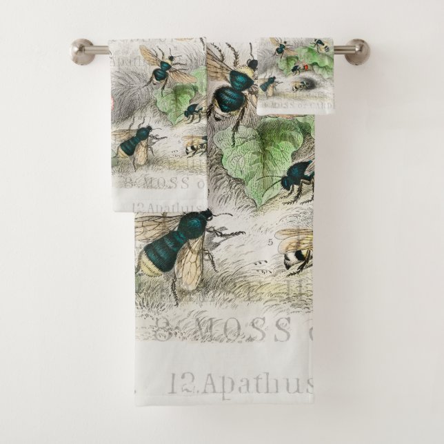 Bee Honey Travailleur Queen Bees Antique (En situation)