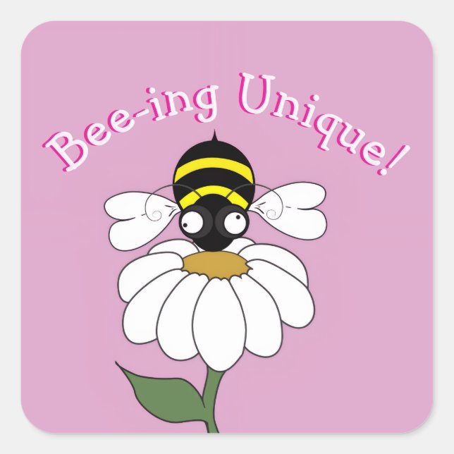 Bee-ing Unique Sticker (Devant)