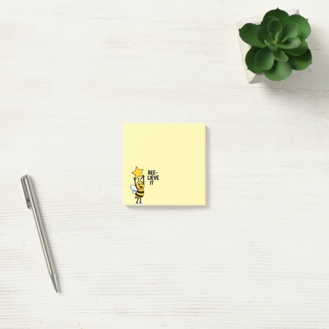 "BEE-lieve It!" Post-It Notes Magiques Kawaii (Bureau)