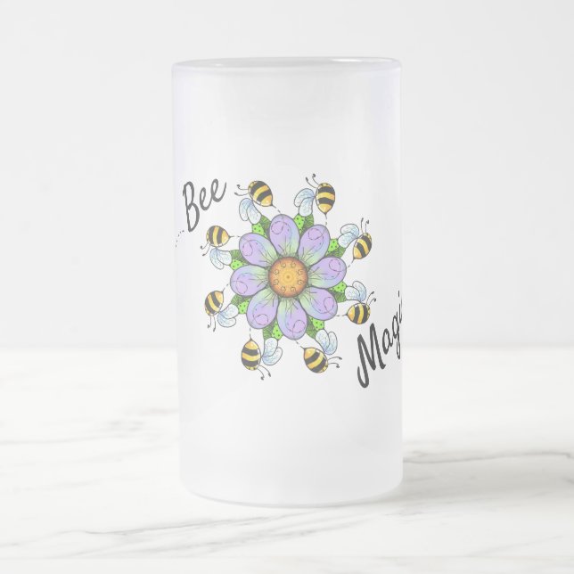 Bee Magical Frosted Mug 16oz (Centre)