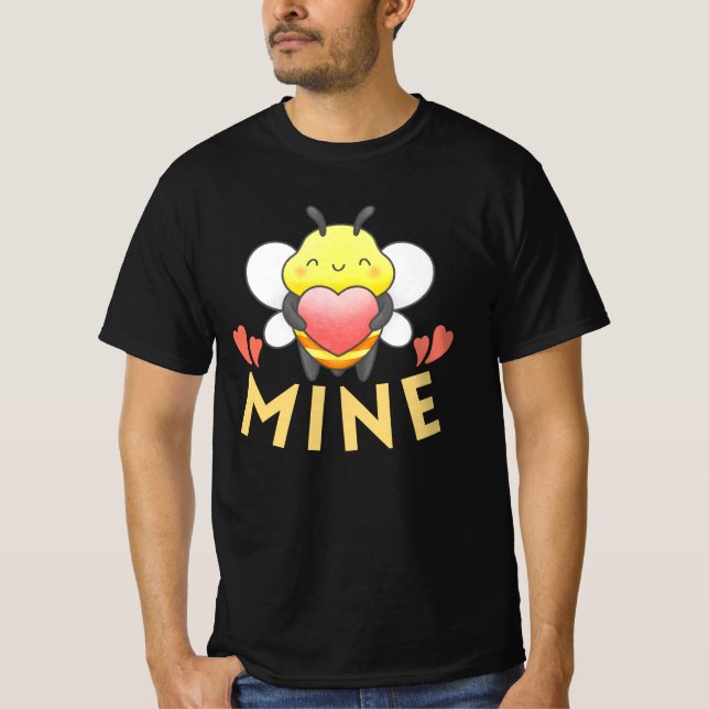 BEE MINE - BE MINE FUNNY VALENTINE DAY T-Shirt (Devant)